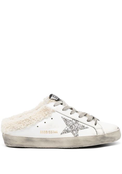 Mules-sneakers Super-Star in bianco, argento e beige - GOLDEN GOOSE donna GOLDEN GOOSE | GWF00110F00230610224